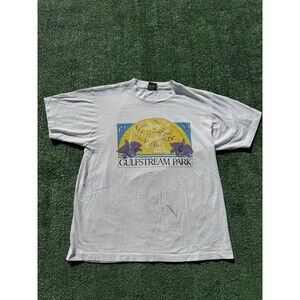 Vintage 1989 Gulfstream Park Florida Derby Shirt Mens Large Horse Racing 80s